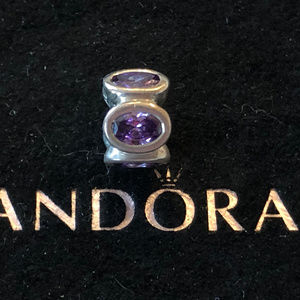Pandora Purple Oval Lights Spacer Charm